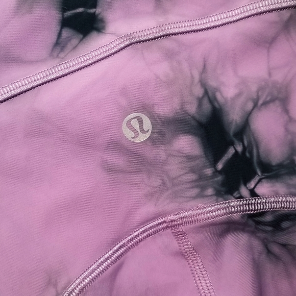 Lululemon Power Thru High Rise Crop 23" Legging Tie Dye Athleisure Athletic NWT - Picture 12 of 14
